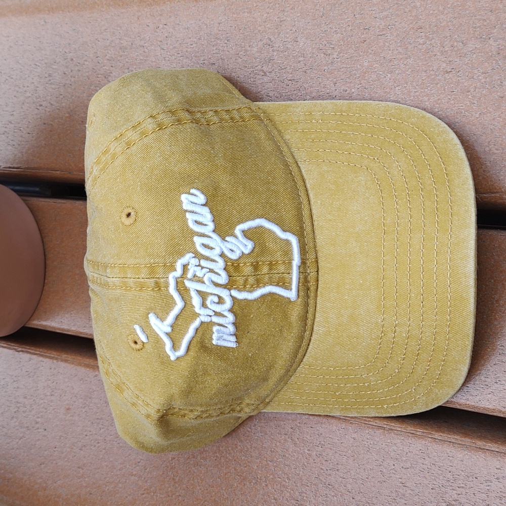Home Free Michigan Embroidered Map Strapback Unisex Hat Cap New